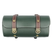 MOMOJIA PU Handmade Motorcycle Fork Bag Roll, Durable Storage Pouch with Straps